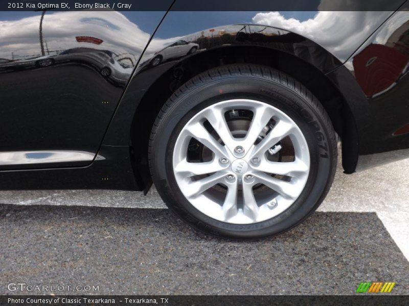 Ebony Black / Gray 2012 Kia Optima EX