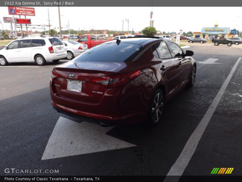 Spicy Red / Black 2012 Kia Optima SX
