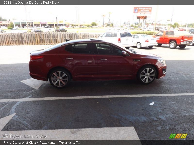 Spicy Red / Black 2012 Kia Optima SX