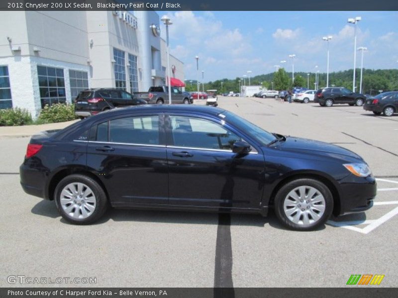 Blackberry Pearl Coat / Black 2012 Chrysler 200 LX Sedan