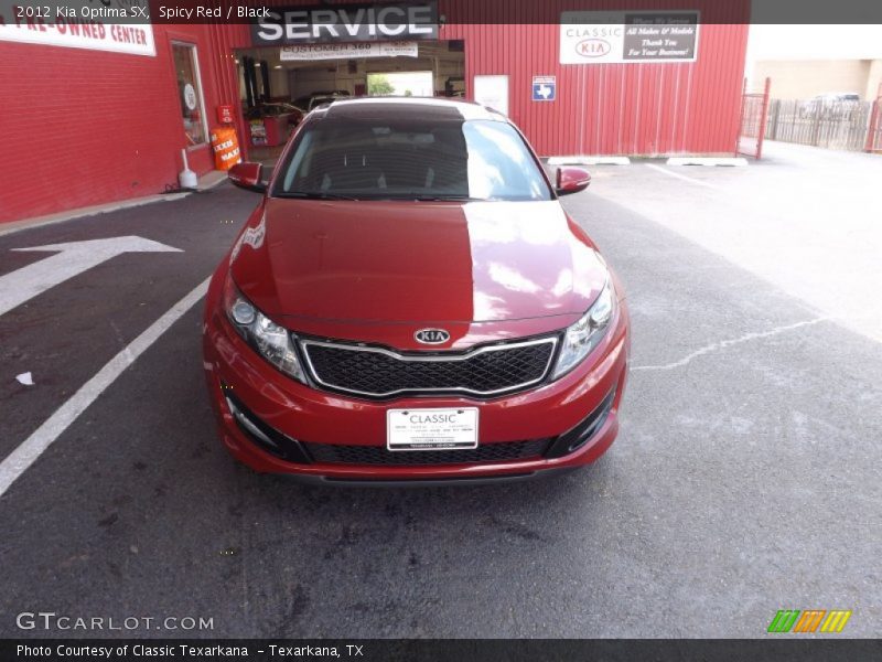 Spicy Red / Black 2012 Kia Optima SX