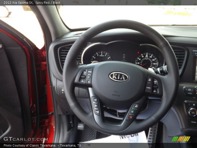 Spicy Red / Black 2012 Kia Optima SX