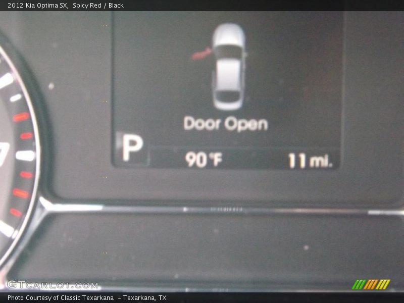 Spicy Red / Black 2012 Kia Optima SX