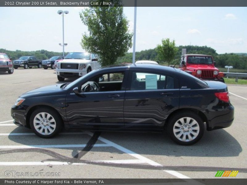 Blackberry Pearl Coat / Black 2012 Chrysler 200 LX Sedan