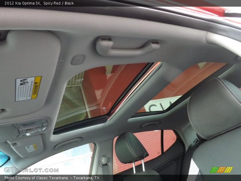 Spicy Red / Black 2012 Kia Optima SX