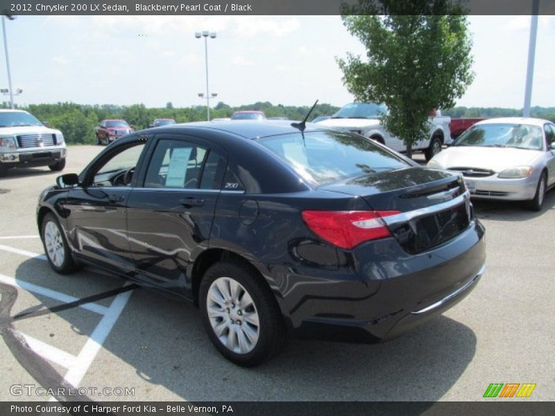 Blackberry Pearl Coat / Black 2012 Chrysler 200 LX Sedan