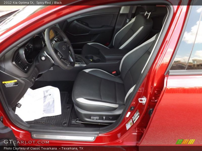 Spicy Red / Black 2012 Kia Optima SX