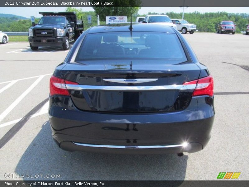 Blackberry Pearl Coat / Black 2012 Chrysler 200 LX Sedan