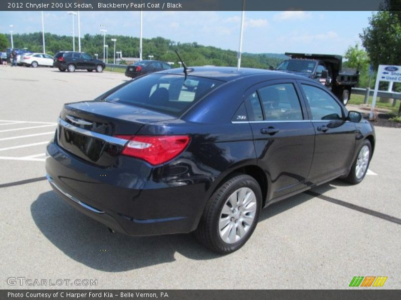 Blackberry Pearl Coat / Black 2012 Chrysler 200 LX Sedan