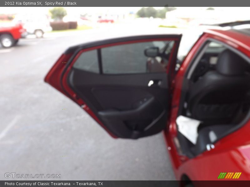 Spicy Red / Black 2012 Kia Optima SX