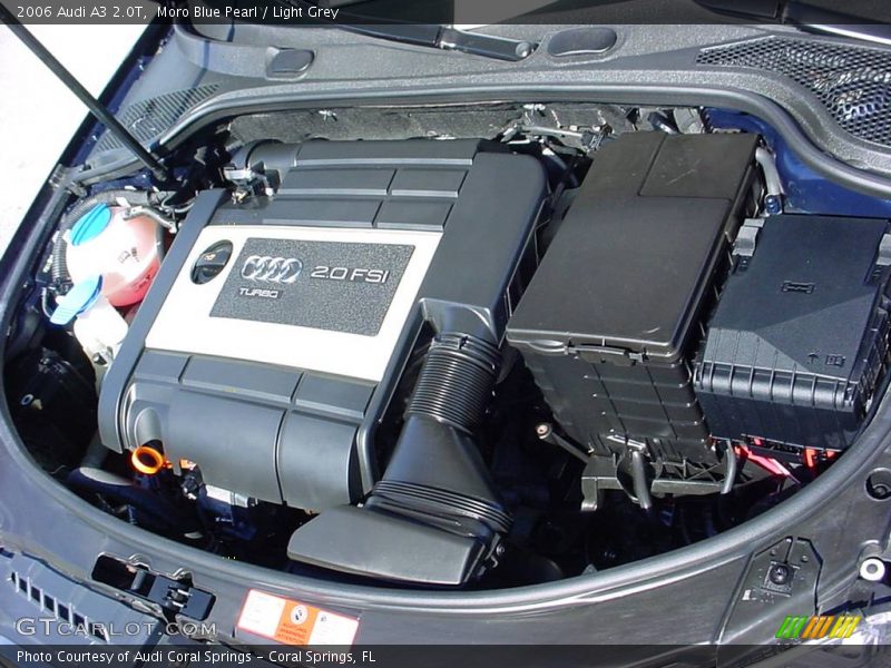 Moro Blue Pearl / Light Grey 2006 Audi A3 2.0T