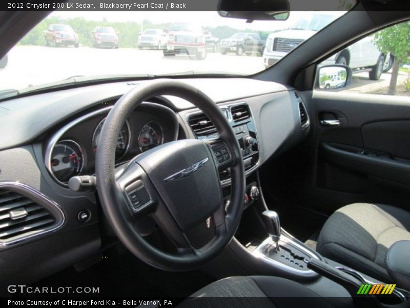 Blackberry Pearl Coat / Black 2012 Chrysler 200 LX Sedan