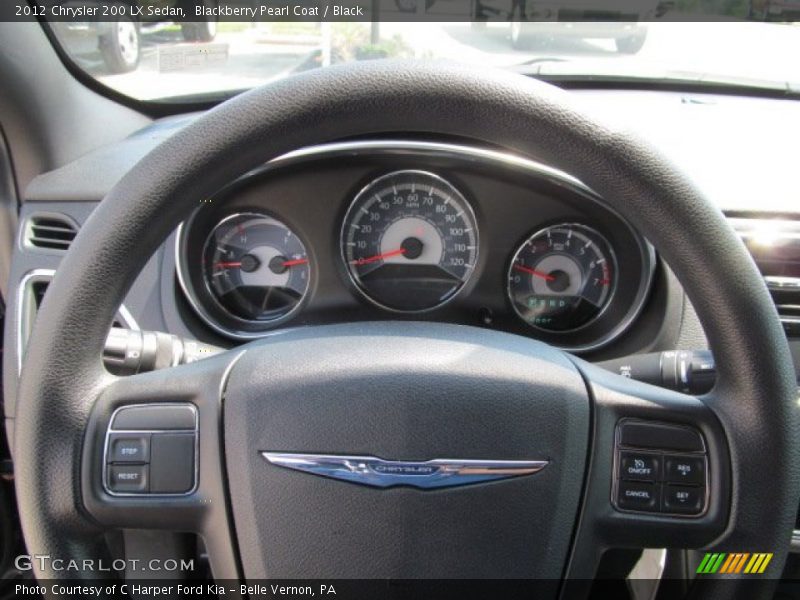 Blackberry Pearl Coat / Black 2012 Chrysler 200 LX Sedan