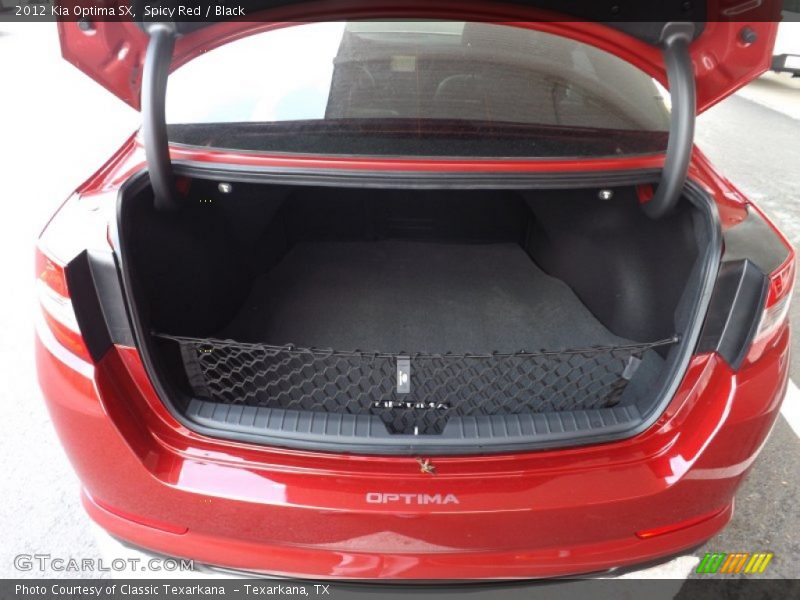 Spicy Red / Black 2012 Kia Optima SX