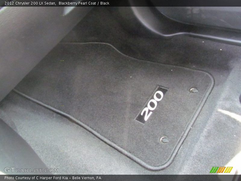 Blackberry Pearl Coat / Black 2012 Chrysler 200 LX Sedan