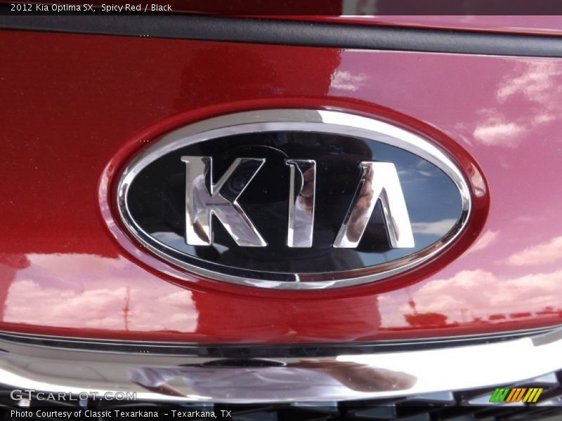 Spicy Red / Black 2012 Kia Optima SX