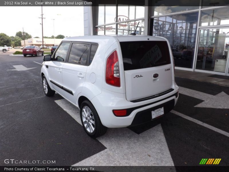 Clear White / Black Soul Logo Cloth 2012 Kia Soul +
