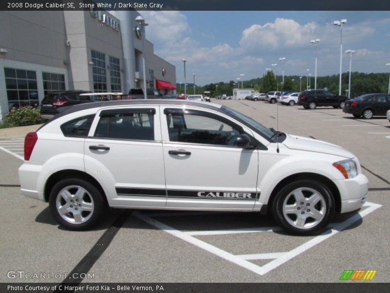 Stone White / Dark Slate Gray 2008 Dodge Caliber SE