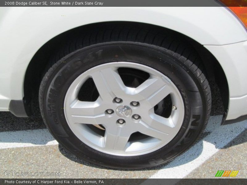 Stone White / Dark Slate Gray 2008 Dodge Caliber SE