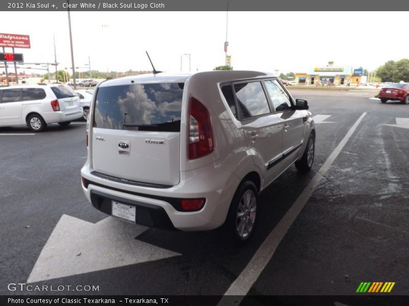 Clear White / Black Soul Logo Cloth 2012 Kia Soul +