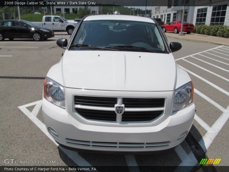 Stone White / Dark Slate Gray 2008 Dodge Caliber SE