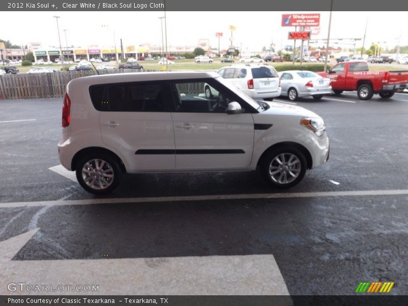 Clear White / Black Soul Logo Cloth 2012 Kia Soul +