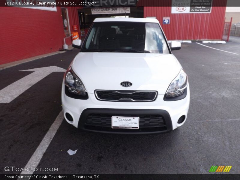 Clear White / Black Soul Logo Cloth 2012 Kia Soul +