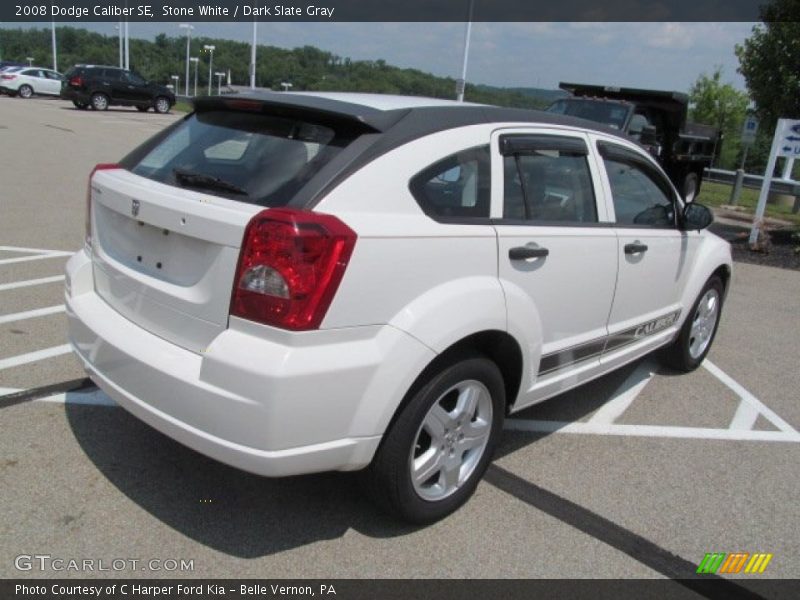Stone White / Dark Slate Gray 2008 Dodge Caliber SE