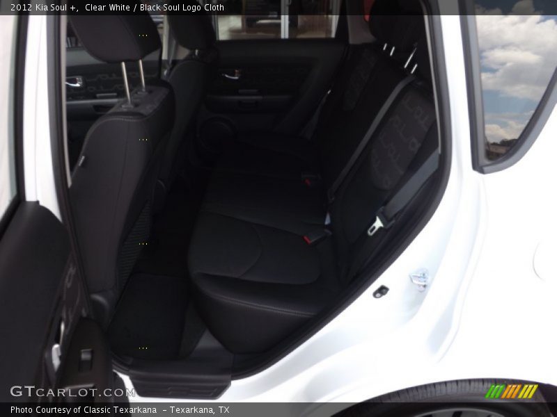 Clear White / Black Soul Logo Cloth 2012 Kia Soul +