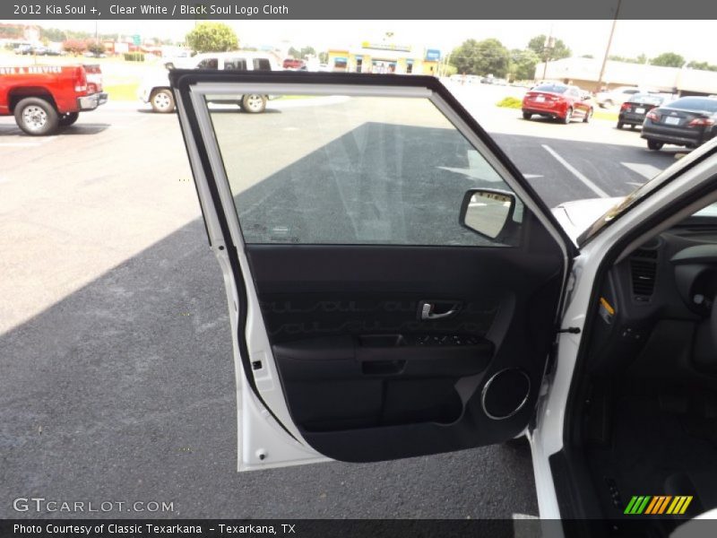 Clear White / Black Soul Logo Cloth 2012 Kia Soul +
