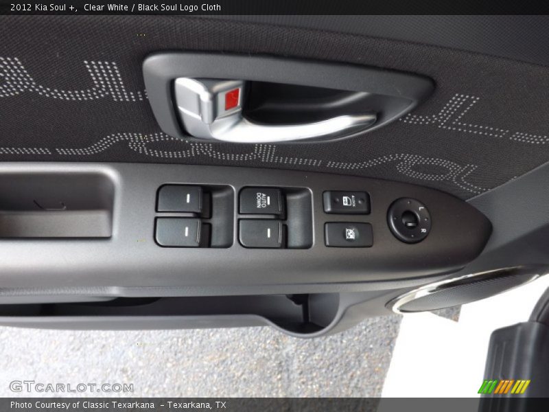 Clear White / Black Soul Logo Cloth 2012 Kia Soul +