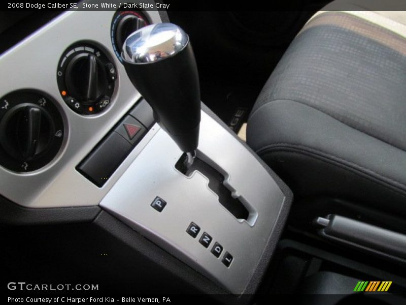 Stone White / Dark Slate Gray 2008 Dodge Caliber SE