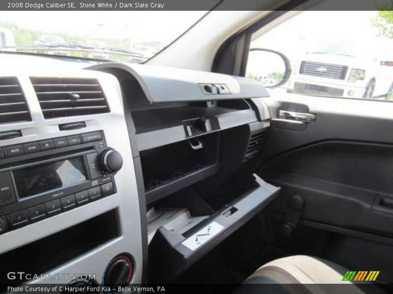 Stone White / Dark Slate Gray 2008 Dodge Caliber SE