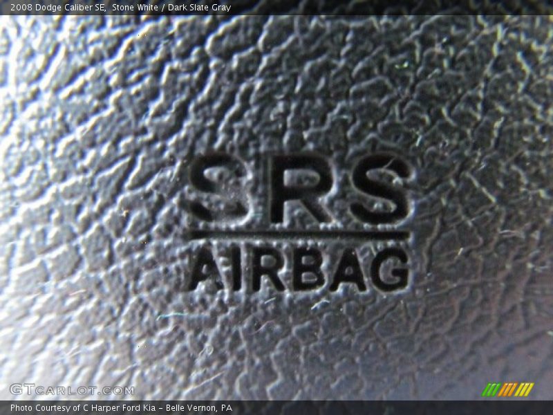 Stone White / Dark Slate Gray 2008 Dodge Caliber SE