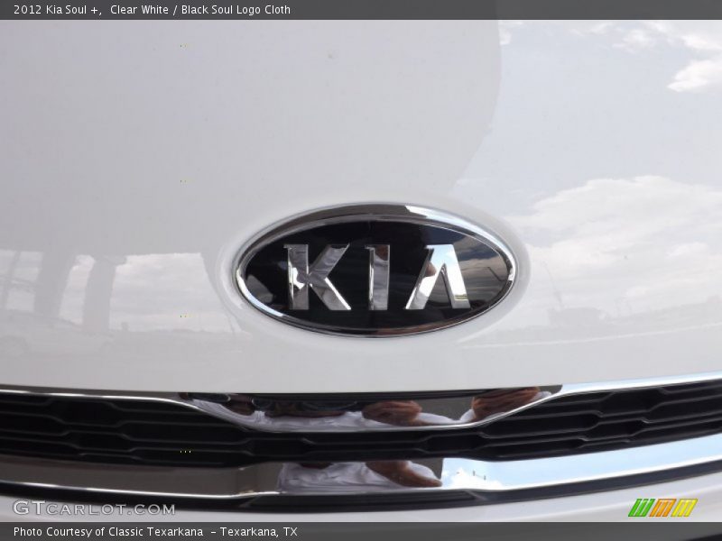 Clear White / Black Soul Logo Cloth 2012 Kia Soul +
