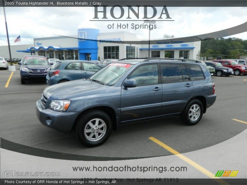 Bluestone Metallic / Gray 2005 Toyota Highlander I4