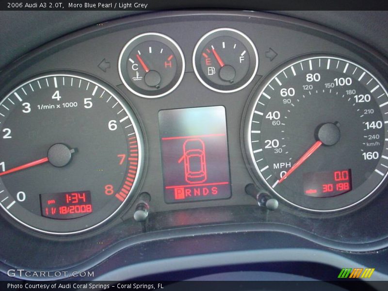 Moro Blue Pearl / Light Grey 2006 Audi A3 2.0T