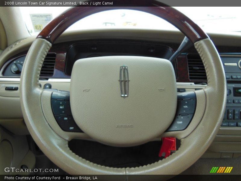 Black / Light Camel 2008 Lincoln Town Car Signature Limited