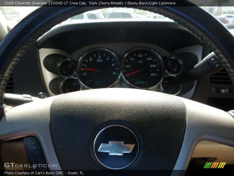 Dark Cherry Metallic / Ebony Black/Light Cashmere 2008 Chevrolet Silverado 2500HD LT Crew Cab