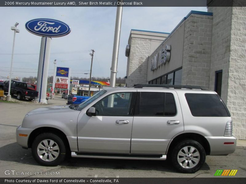 Silver Birch Metallic / Charcoal Black 2006 Mercury Mountaineer Luxury AWD