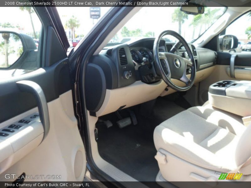 Dark Cherry Metallic / Ebony Black/Light Cashmere 2008 Chevrolet Silverado 2500HD LT Crew Cab