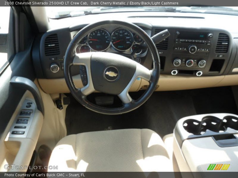 Dark Cherry Metallic / Ebony Black/Light Cashmere 2008 Chevrolet Silverado 2500HD LT Crew Cab