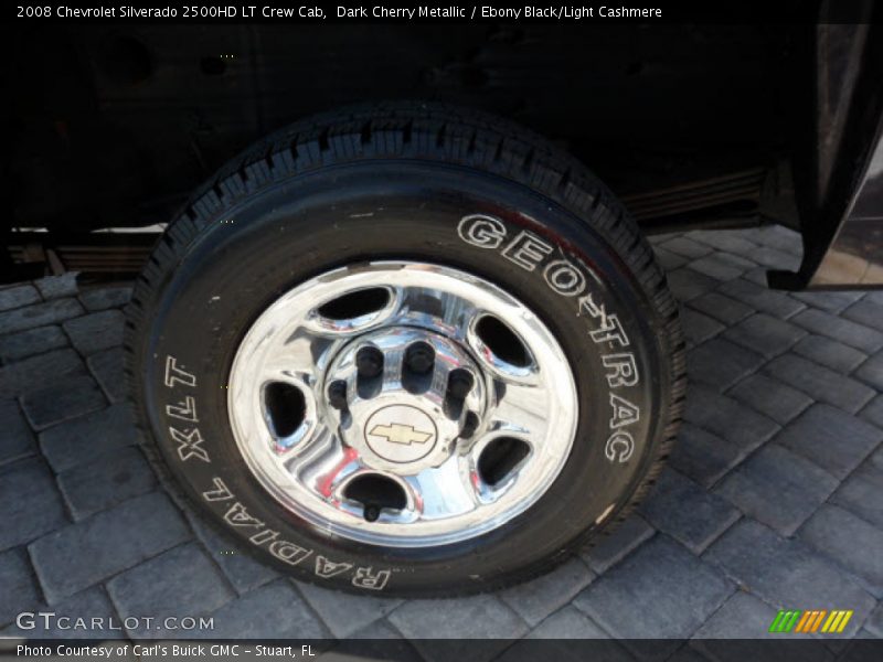 Dark Cherry Metallic / Ebony Black/Light Cashmere 2008 Chevrolet Silverado 2500HD LT Crew Cab