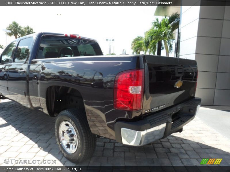 Dark Cherry Metallic / Ebony Black/Light Cashmere 2008 Chevrolet Silverado 2500HD LT Crew Cab