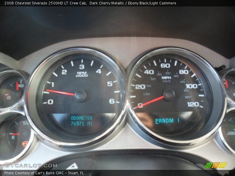 Dark Cherry Metallic / Ebony Black/Light Cashmere 2008 Chevrolet Silverado 2500HD LT Crew Cab