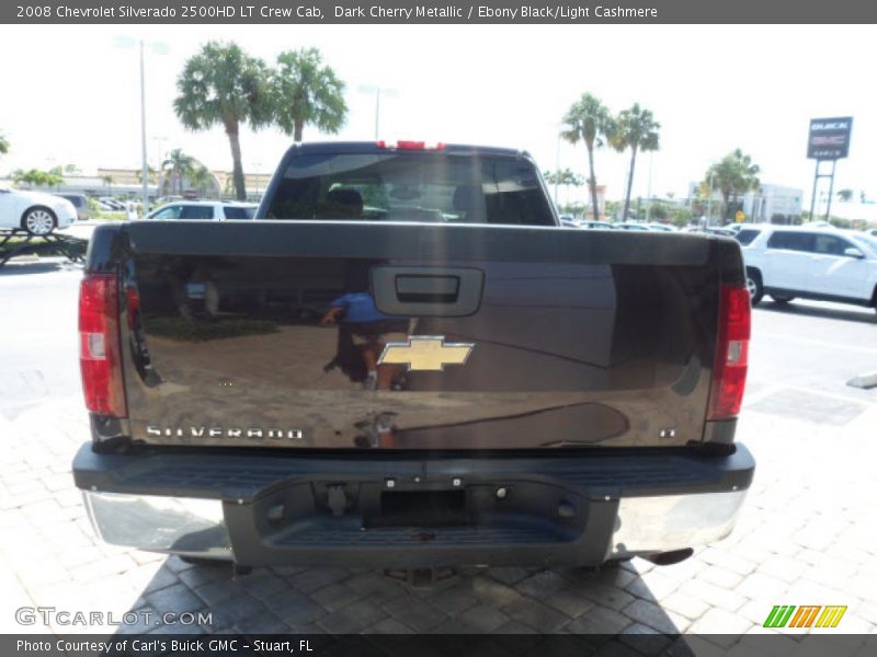 Dark Cherry Metallic / Ebony Black/Light Cashmere 2008 Chevrolet Silverado 2500HD LT Crew Cab