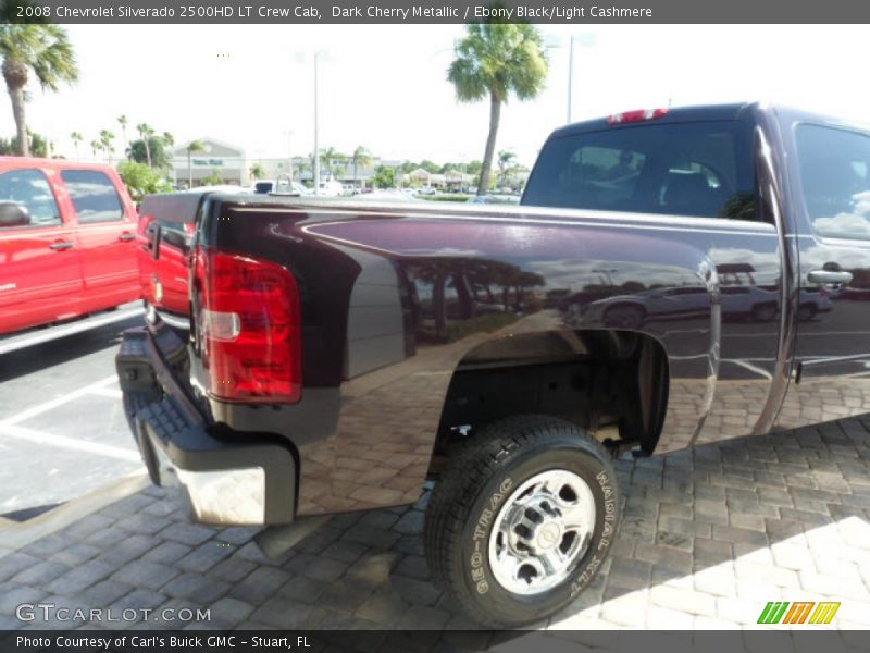 Dark Cherry Metallic / Ebony Black/Light Cashmere 2008 Chevrolet Silverado 2500HD LT Crew Cab