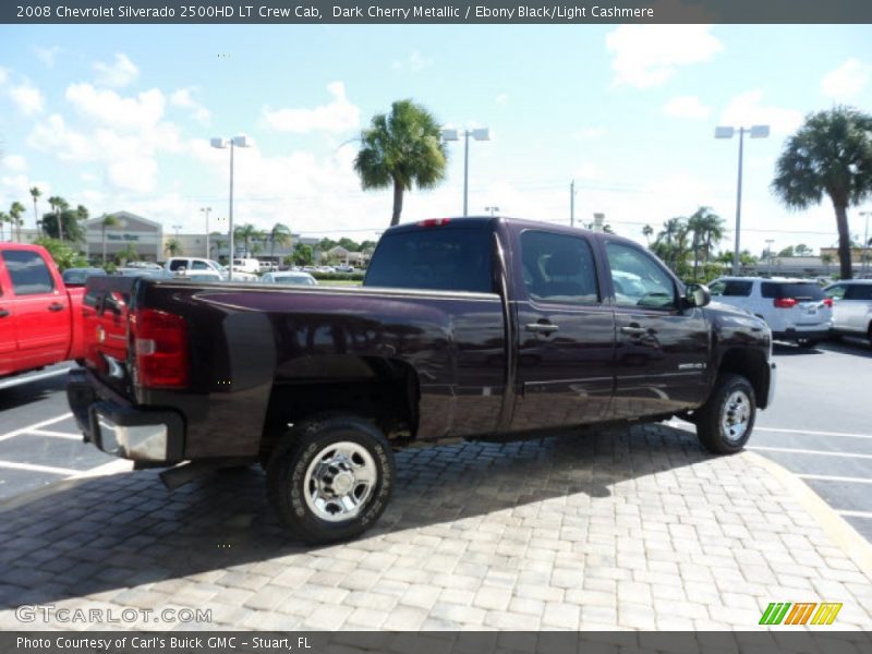 Dark Cherry Metallic / Ebony Black/Light Cashmere 2008 Chevrolet Silverado 2500HD LT Crew Cab