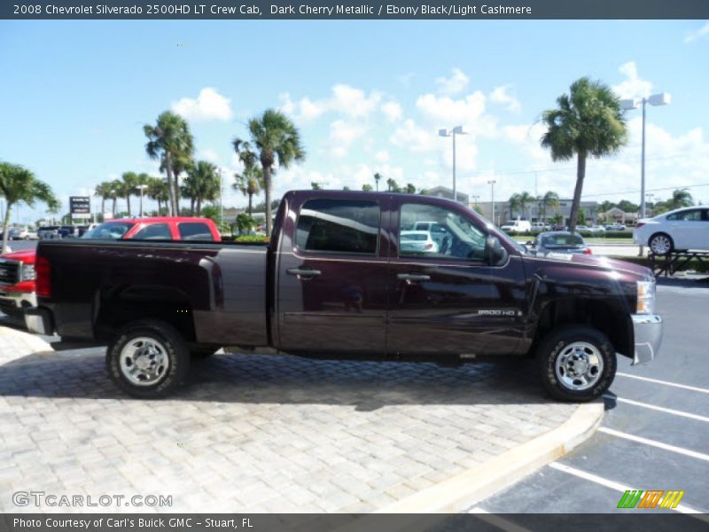 Dark Cherry Metallic / Ebony Black/Light Cashmere 2008 Chevrolet Silverado 2500HD LT Crew Cab