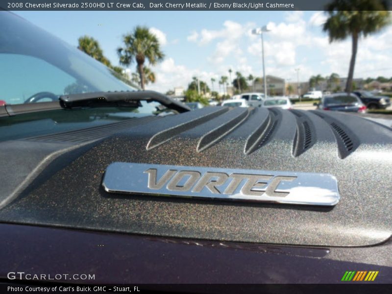 Dark Cherry Metallic / Ebony Black/Light Cashmere 2008 Chevrolet Silverado 2500HD LT Crew Cab